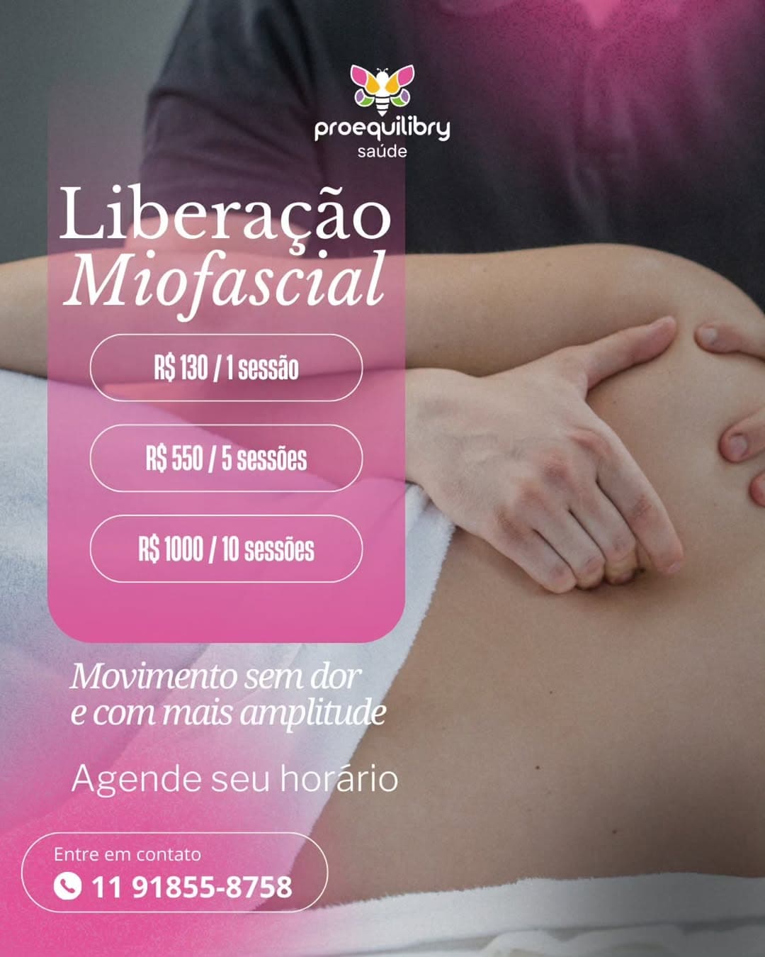 Movimente-se sem dor e com mais liberdade!

A liberação miofascial é uma técnica que atua diretamente nas tensões muscul