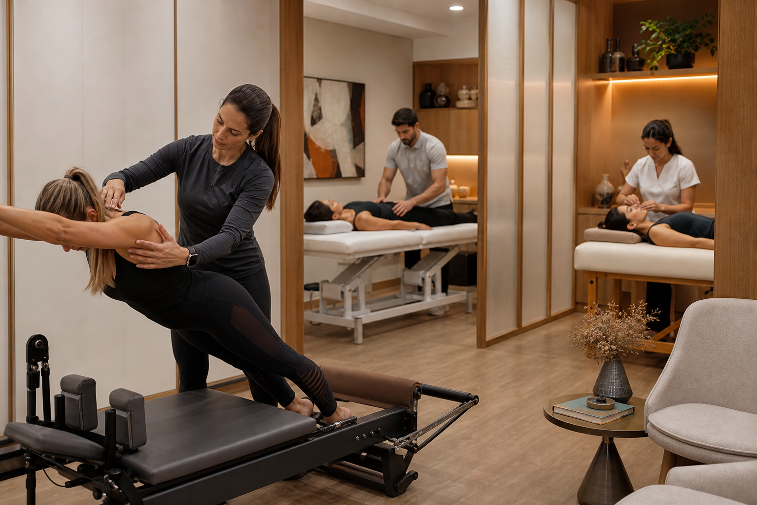Como combinar Pilates, fisioterapia e acupuntura para resultados que nenhum método sozinho entrega